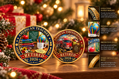 2026 American Hero Retirement Commemorative Coin – Keepsake Gift