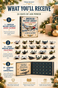 American Military Aircraft Advent Calendar 2026 – 24 Days of Collectible Mini Models