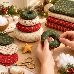 Handmade Christmas Fabric Doll Craft Kit