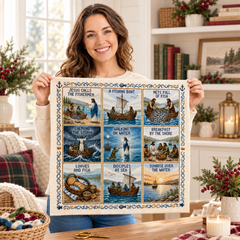 Life of Jesus Bible Story Cross Stitch DIY Kit – Beginner-Friendly Embroidery Set