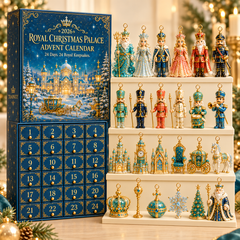 2026 Royal Christmas Palace Advent Calendar – 24-Day Luxury Keepsake Ornament Set