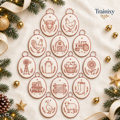 Beginner-Friendly DIY Heirloom Oval Embroidery Ornament Kit