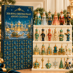 2026 Royal Christmas Palace Advent Calendar – 24-Day Luxury Keepsake Ornament Set