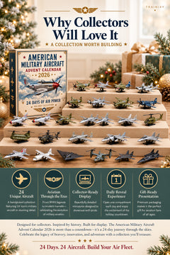 American Military Aircraft Advent Calendar 2026 – 24 Days of Collectible Mini Models