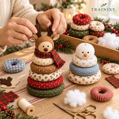Handmade Christmas Fabric Doll Craft Kit