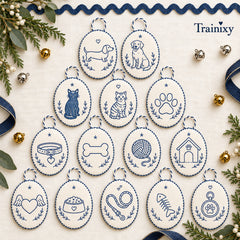 Beginner-Friendly DIY Heirloom Oval Embroidery Ornament Kit