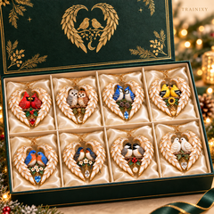 2026 Angel Wing Heart Memorial Christmas Ornament – Remembrance Keepsake