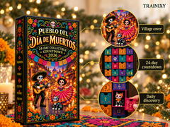 Pueblo del Día de Muertos 2026 Advent Calendar – 24-Piece Day of the Dead Collectible Village