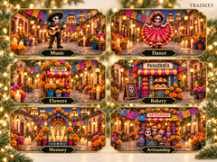 Pueblo del Día de Muertos 2026 Advent Calendar – 24-Piece Day of the Dead Collectible Village
