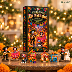 Pueblo del Día de Muertos 2026 Advent Calendar – 24-Piece Day of the Dead Collectible Village