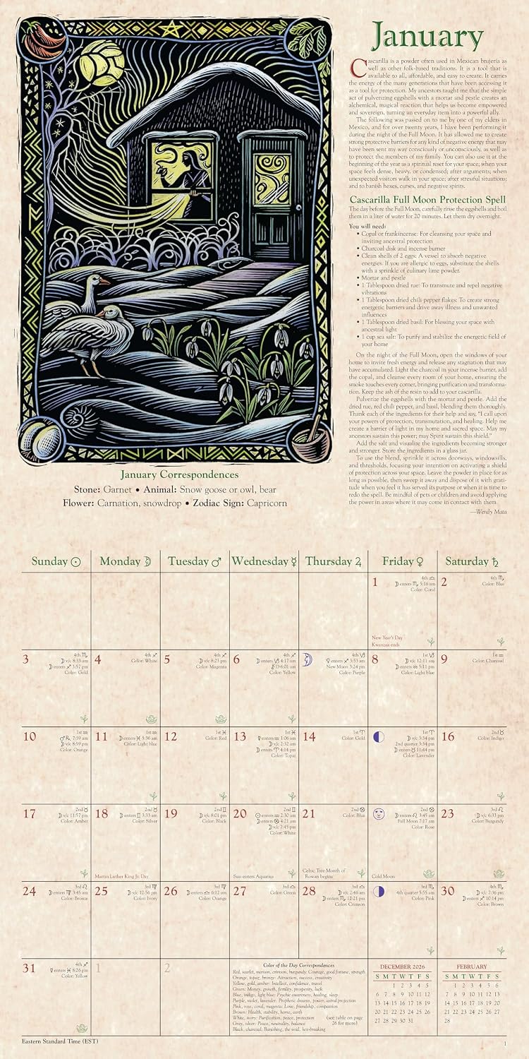 Llewellyn's 2027 Witches' Calendar – Premium Wall Calendar & Witchy Gift