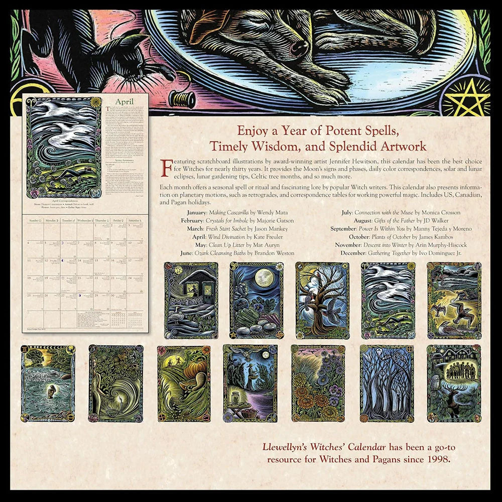 Llewellyn's 2027 Witches' Calendar – Premium Wall Calendar & Witchy Gift