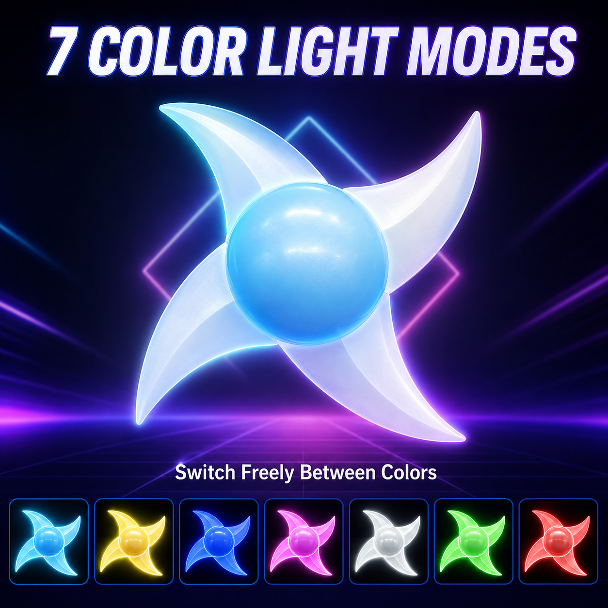 7-Color LED Rasen Shuriken