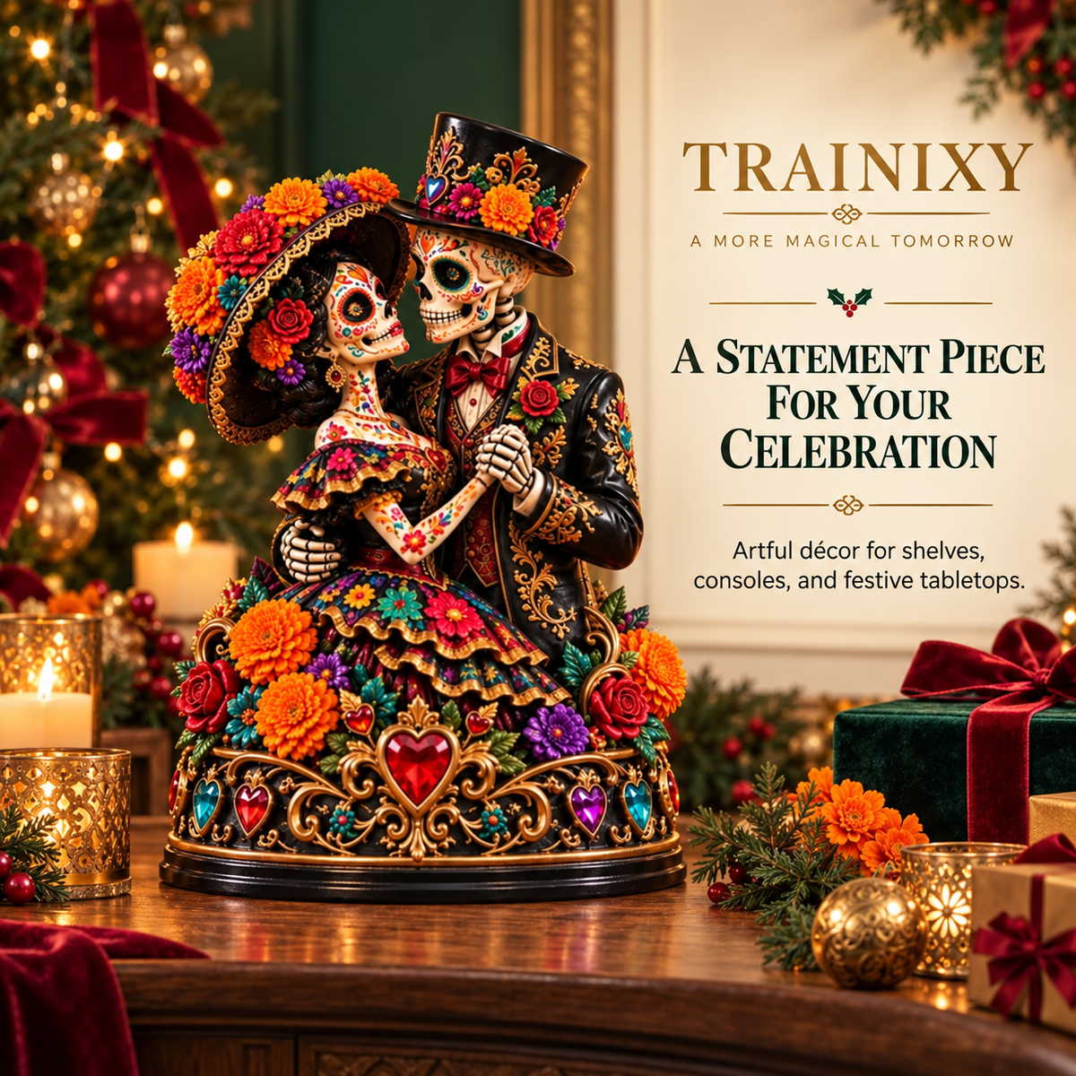 "La Catrina" Día de los Muertos Decorative Figurines