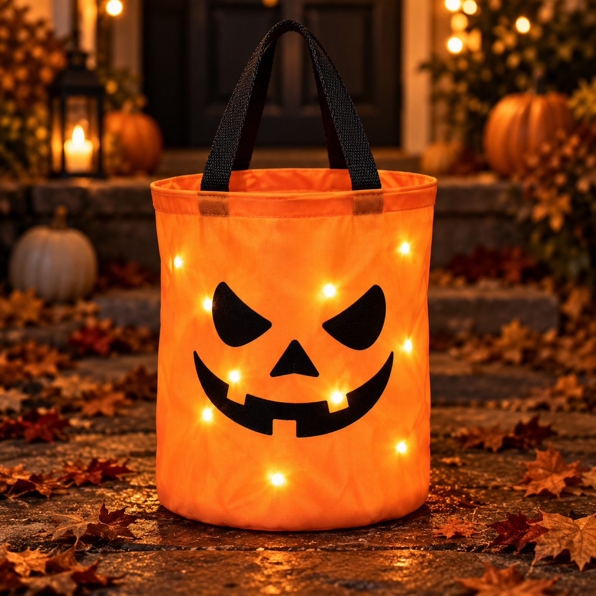 Halloween Luminous Pumpkin Candy Bucket