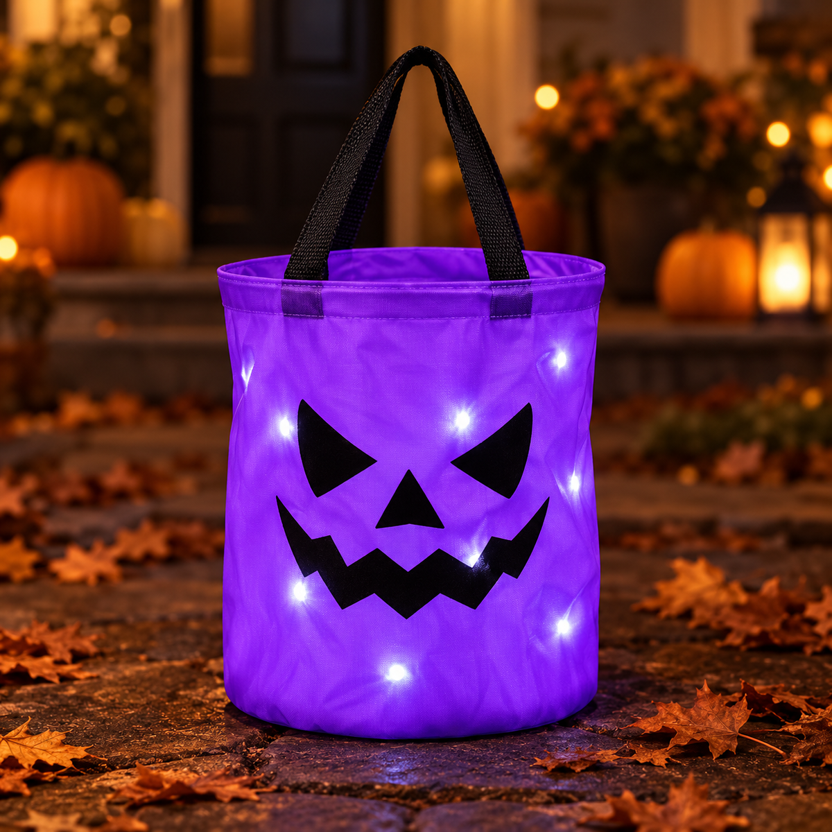 Halloween Luminous Pumpkin Candy Bucket