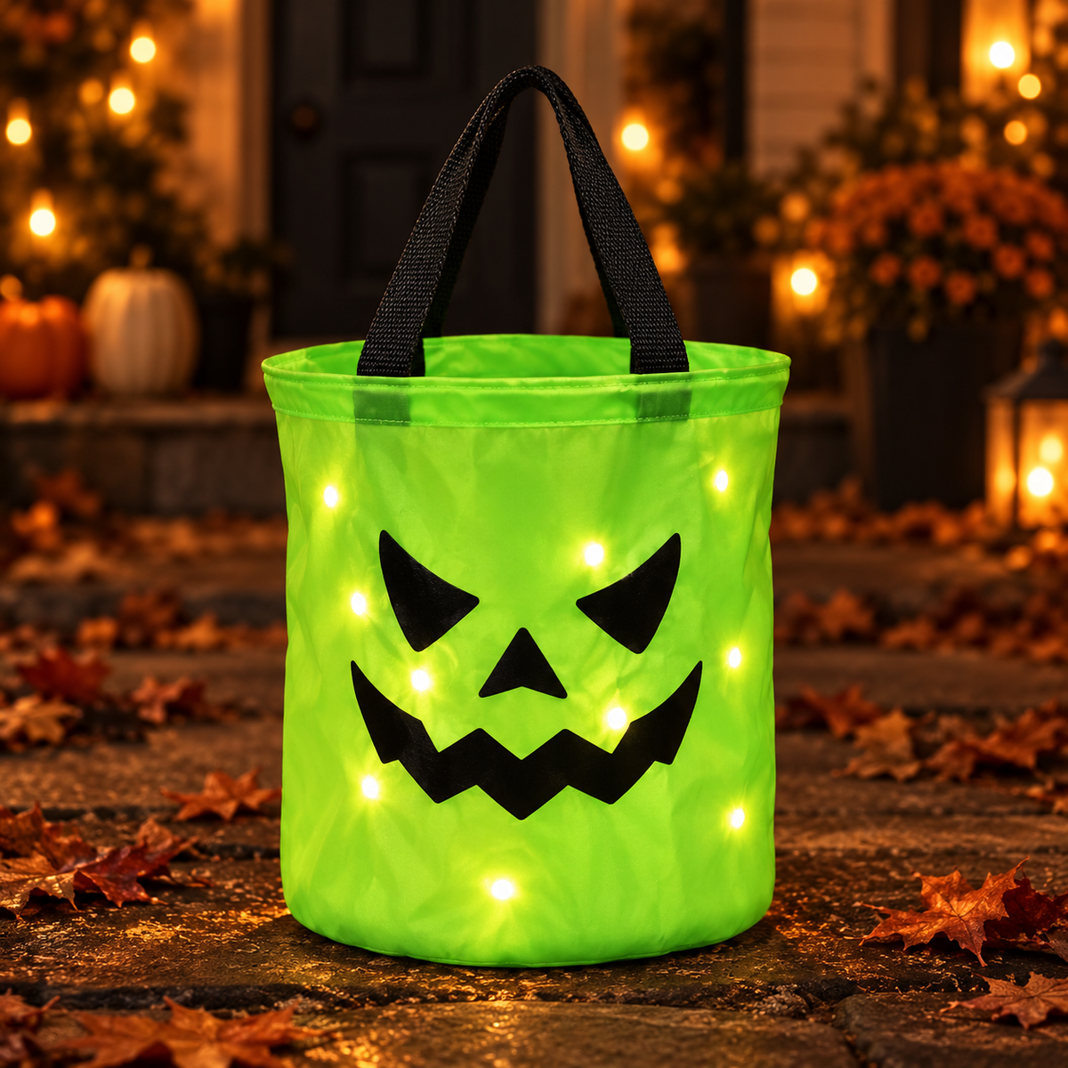 Halloween Luminous Pumpkin Candy Bucket