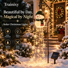 Holiday Magic Waterfall Solar Garden Stakes – Animated Christmas Pathway Decor