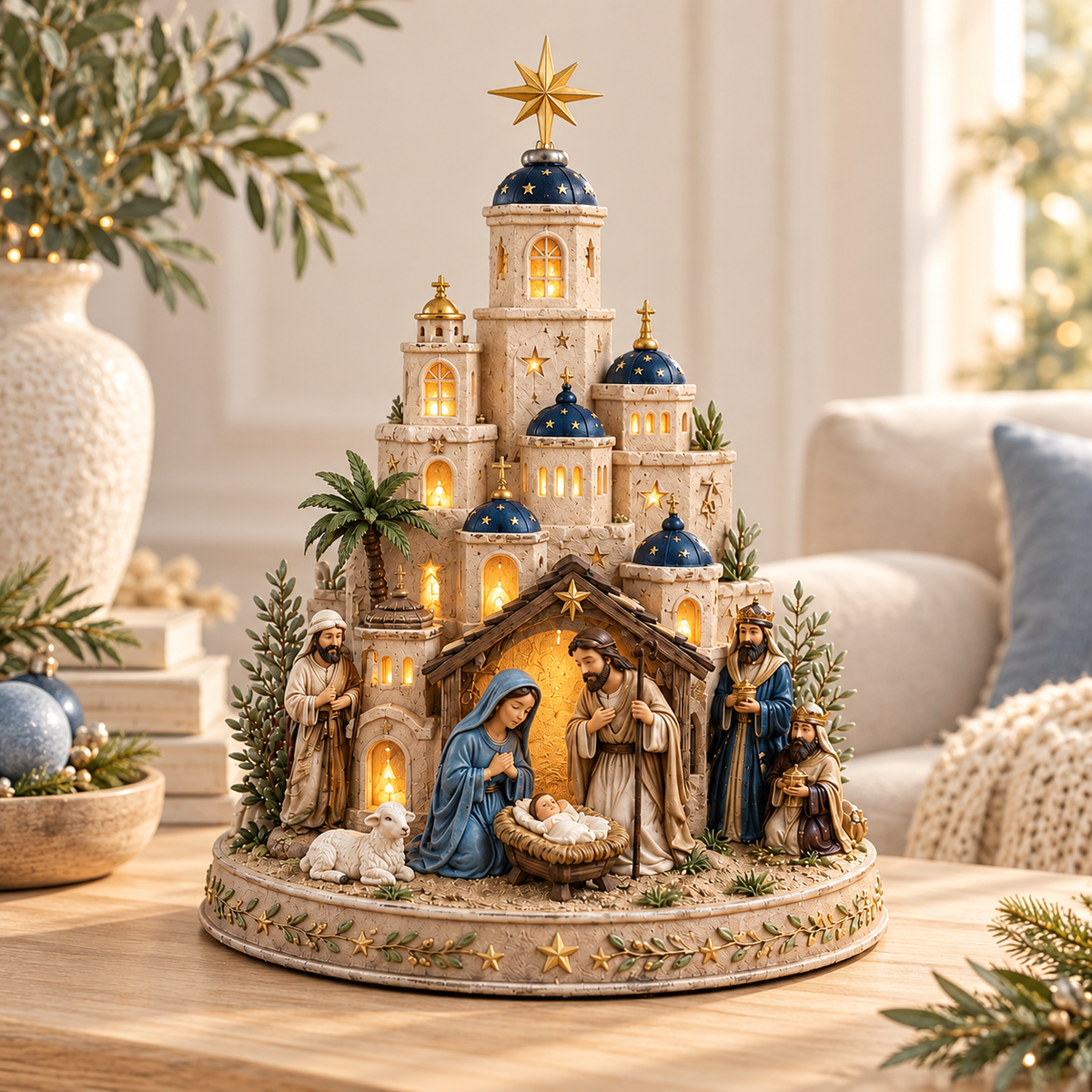 A Christmas Scene Illuminated With Meaning