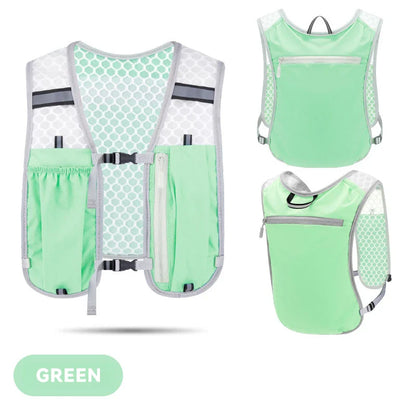 Running Hydration Vest Backpack for Hiking Cycling Marathon Lightweight Water Chest Pack With Phone Storage Pocket