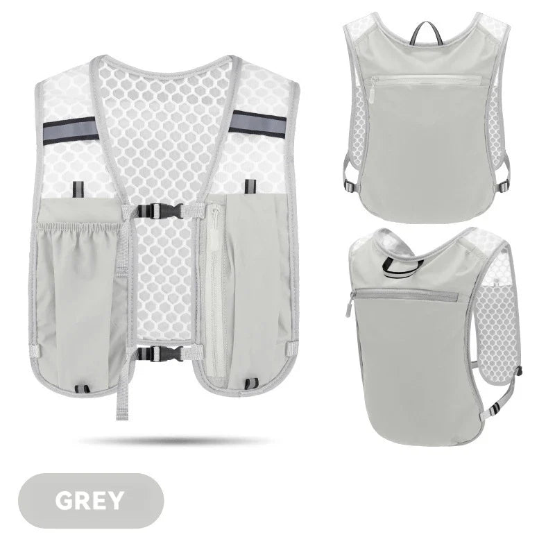 Running Hydration Vest Backpack for Hiking Cycling Marathon Lightweight Water Chest Pack With Phone Storage Pocket