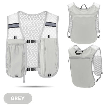 Running Hydration Vest Backpack for Hiking Cycling Marathon Lightweight Water Chest Pack With Phone Storage Pocket