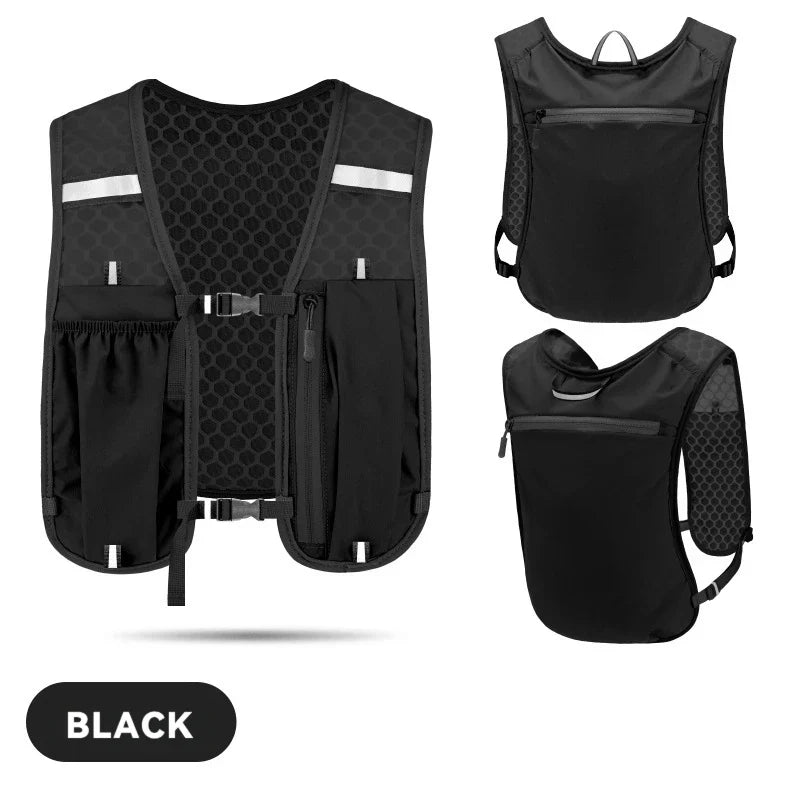 Running Hydration Vest Backpack for Hiking Cycling Marathon Lightweight Water Chest Pack With Phone Storage Pocket