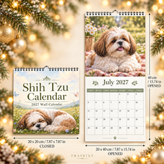Shih Tzu 2027 Wall Calendar
