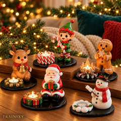 TRAINIXY Christmas Character Tealight Holder