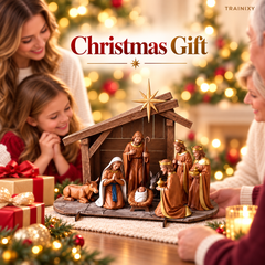 ✝️ Christmas Nativity Scene Tabletop Decor | Traditional Holiday Display