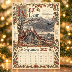 A Shakespearean Year 2027 – 12 Plays Through the Seasons | Vintage Illustrated Wall Calendar