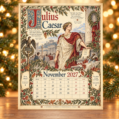 A Shakespearean Year 2027 – 12 Plays Through the Seasons | Vintage Illustrated Wall Calendar