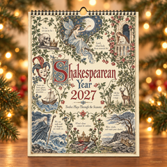 A Shakespearean Year 2027 – 12 Plays Through the Seasons | Vintage Illustrated Wall Calendar