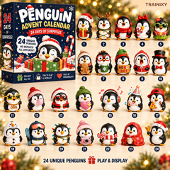 24 Days of Penguin Acrylic Advent Calendar – 24 Unique 2D Ornaments (3 Editions)