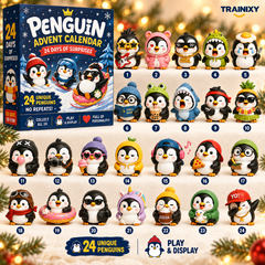 24 Days of Penguin Acrylic Advent Calendar – 24 Unique 2D Ornaments (3 Editions)
