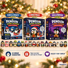 24 Days of Penguin Acrylic Advent Calendar – 24 Unique 2D Ornaments (3 Editions)