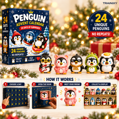 24 Days of Penguin Acrylic Advent Calendar – 24 Unique 2D Ornaments (3 Editions)