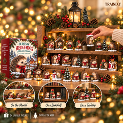 24 Days Woodland Hedgehog Advent Calendar 2026 | Christmas Countdown Ornament Set
