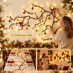 Flexible LED Willow Vine Wall Lights with Remote Control