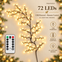 4.9ft/1.5m72 LED Lights (Remote Included)