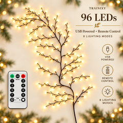 Flexible LED Willow Vine Wall Lights with Remote Control