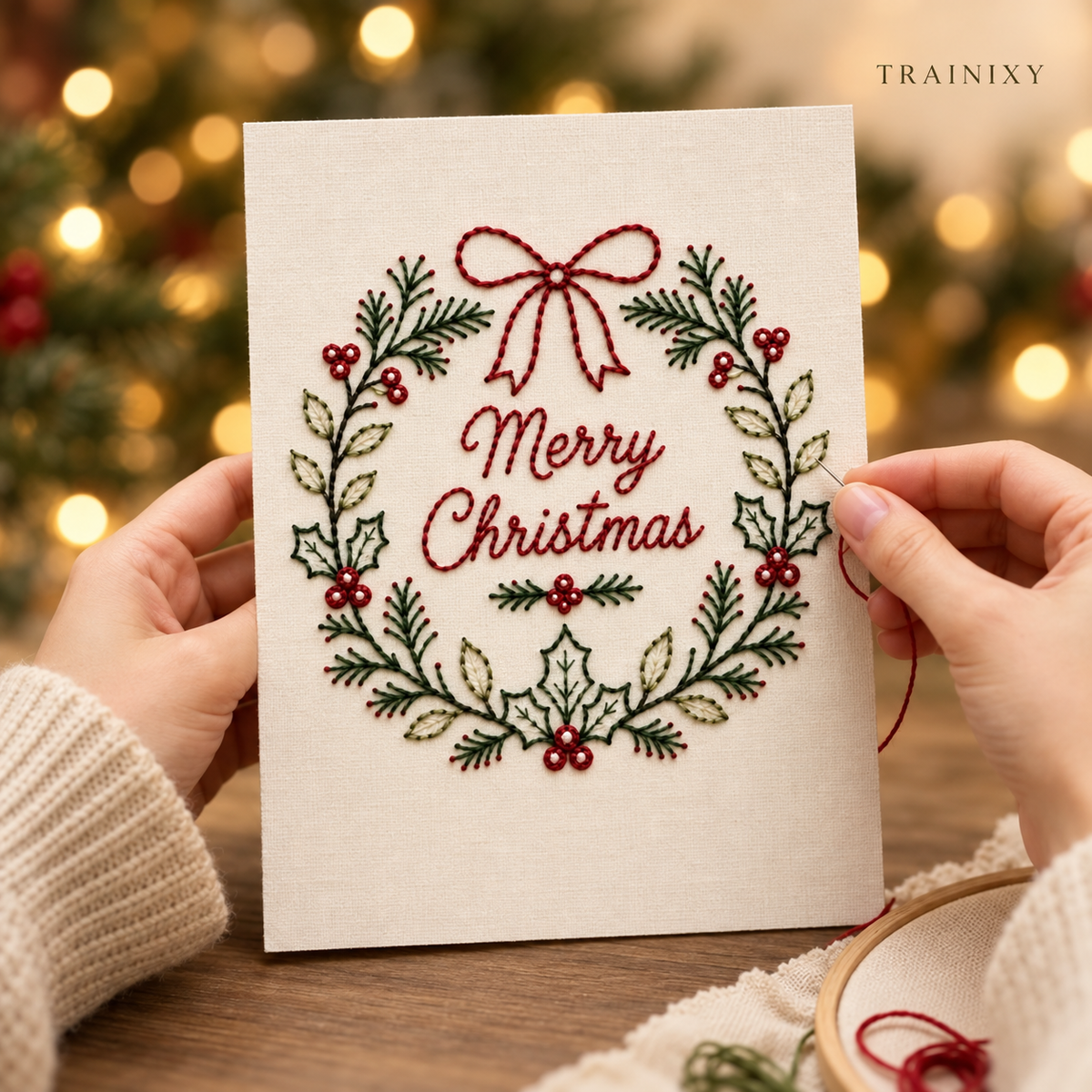 Slow Down, Stitch Up Some Holiday Magic, and Give a Card They’ll Actually Keep