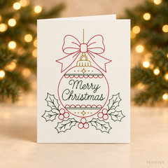 Christmas Hand Embroidery Card Kit – 5-Pack Beginner Friendly DIY Craft