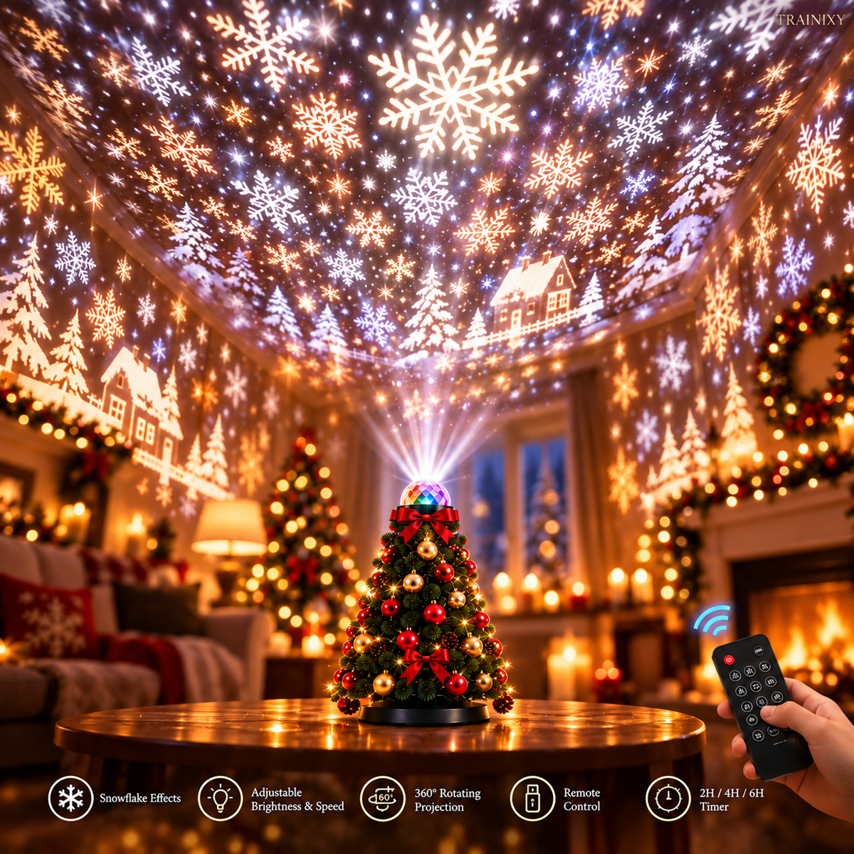 Turn Any Room Into a Magical Winter Wonderland at the Touch of a Button