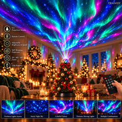 Magical Holiday Room Projector Light – 15+ Dynamic Christmas Scenes with Remote