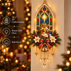 Star of Bethlehem Lighted Nativity Wall Decor