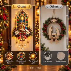 Star of Bethlehem Lighted Nativity Wall Decor