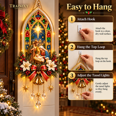 Star of Bethlehem Lighted Nativity Wall Decor