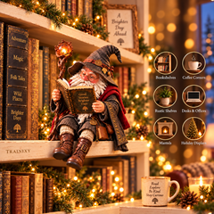 The Wandering Scholar Gnome – 3D Effect Acrylic Standee & Bookshelf Decor