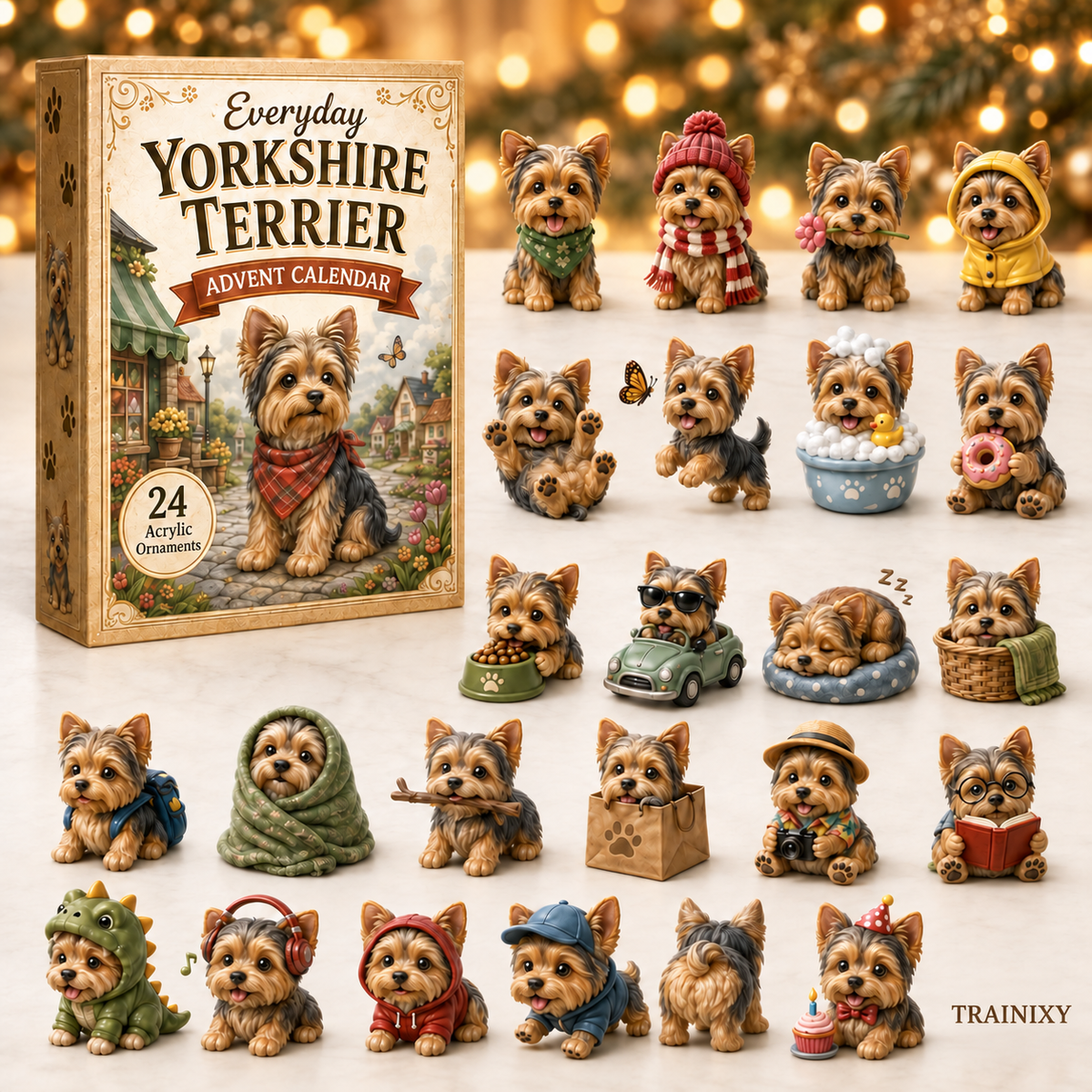 Yorkie Christmas Advent Calendar 2026 – 24-Day Yorkshire Terrier Holiday Countdown